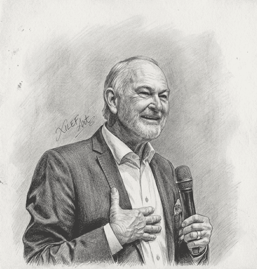 Pr. Gary Skinner's Pencil Portrait — Let's Draw Yours Too, A3 at XILEF Art